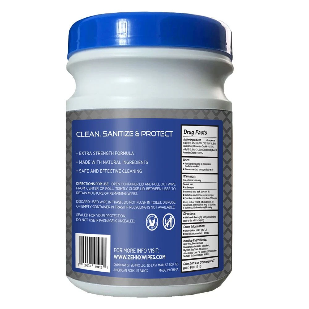 Zehn-X Sanitizing Wipe – 180ct - Image 2