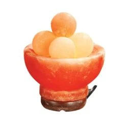 Saltability Himalayan Salt Reflexology Bowl - Salt Lamp With 5 Salt Spheres