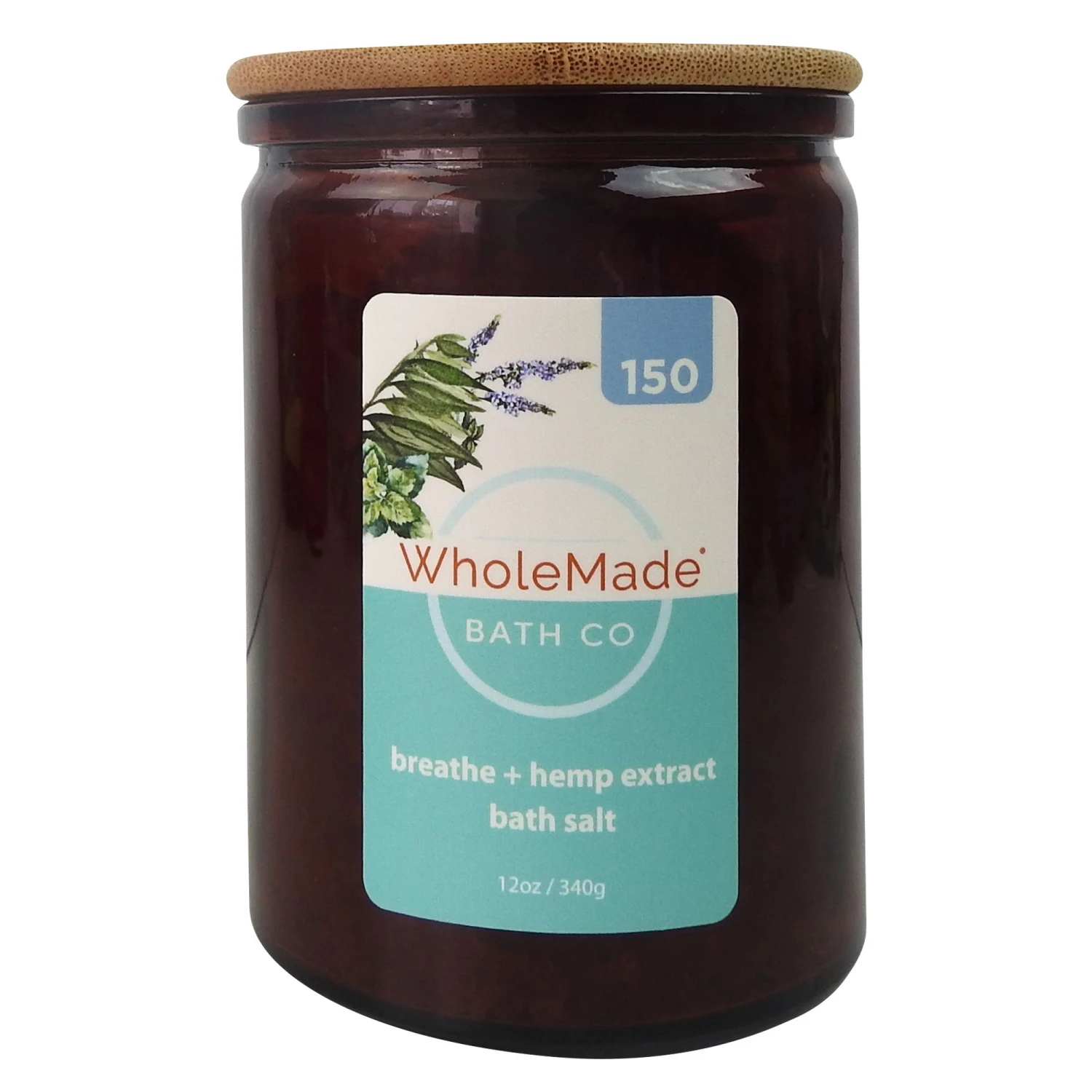 WholeMade® Hemp Infused Bath Salts - 150 Mg Of CBD - 12 Oz.