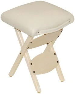 Custom Craftworks™ Solutions Wooden Folding Stool - Portable Massage Stool