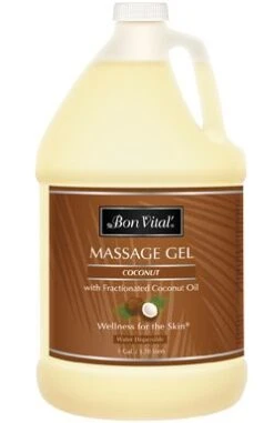Bon Vital'® Coconut Massage Gel With Pure Fractionated Coconut Oil