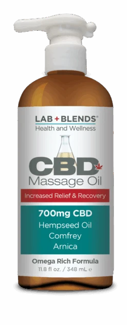 Lab+Blends™ 700 Mg CBD Massage Oil 11.8 Oz By BIOTONE® - Pain Relief For Sore Joints & Aching Muscles