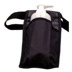 Washable Massage Bottle Holster With Bottle And Pump - Single - Black