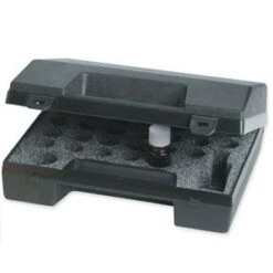 Essential Oil Carrying Case - Black Plastic Travel Case Holds 32 Oils