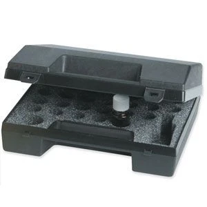 Essential Oil Carrying Case - Black Plastic Travel Case Holds 32 Oils