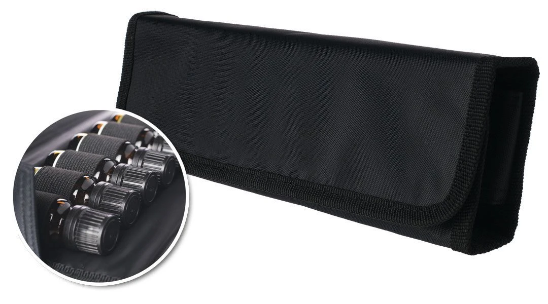 Essential Oil Bottle Travel Case - Carry Up To Eight 10 Ml Bottles - 9.5"L X 1"W X 3"H