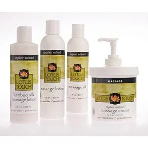 New Lotus Touch Massage Lotion, Cream & Oil Kit