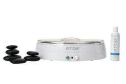Amber Portable Hot Stone Massage Therapy Heater Kit