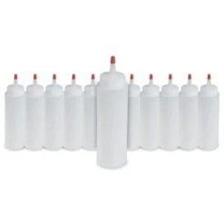 8 Oz. Applicator Bottles With Yorker Cap (Dozen)
