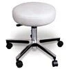 Deluxe Chrome Pneumatic Rolling Stool - Adjustable Height