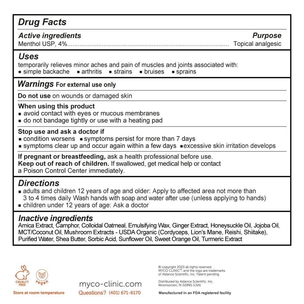 MYCO CLINIC™ Pain Relief Cream Moderate Strength - Image 3